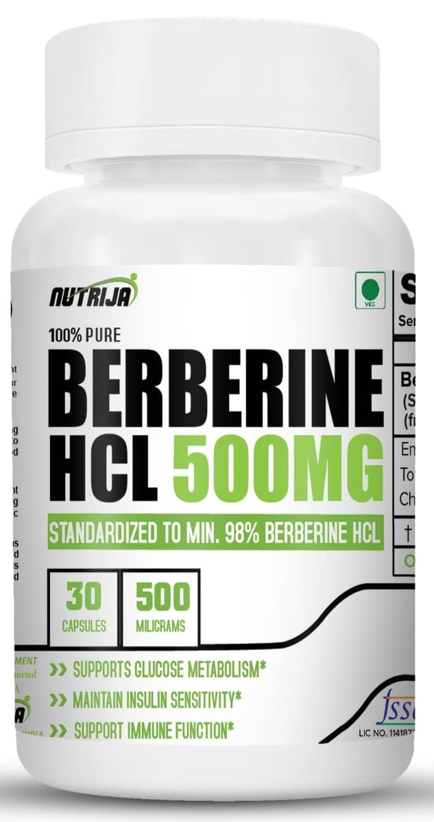 NutriJa Berberine HCL 500MG Capsules - 98% Highly Purified and Bioavailable Supplement-picture-44