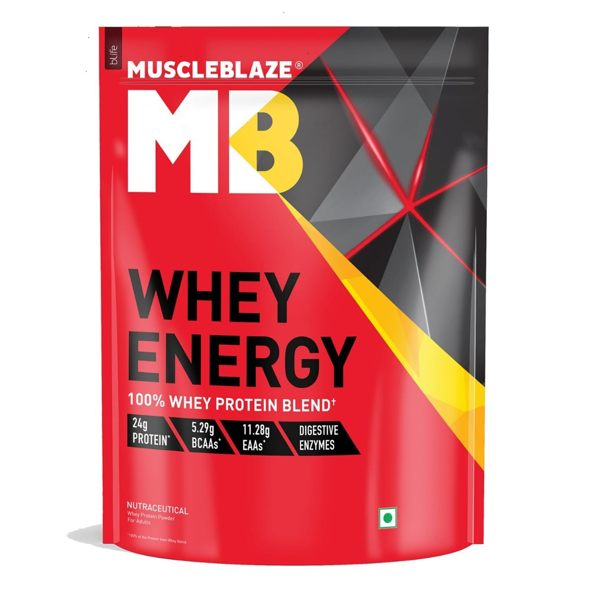 MuscleBlaze Whey Energy | 24g Protein, 100 Whey Protein Blend, Added Digestive Enzymes (Mango Cream)-picture-14