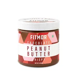 FITMOR Peanut Butter CHOCOLATE CRISPY | Healthy | High Protein | No Preservatives | Vegan | Premium Peanuts and Rich Chocolate