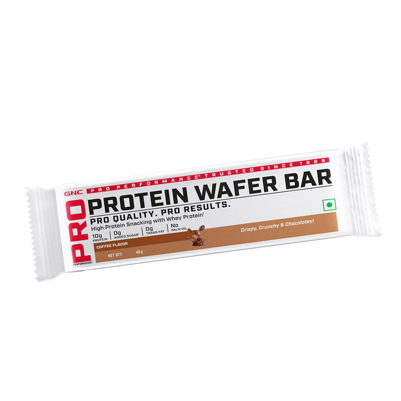 

GNC Protein Wafer Bar l Healthy & Tasty Protein Bites l 10g Pure Whey Protein Snack l High Protein Wafer Bars l Rich Coffee Bites l 0 Trans Fat l 0...