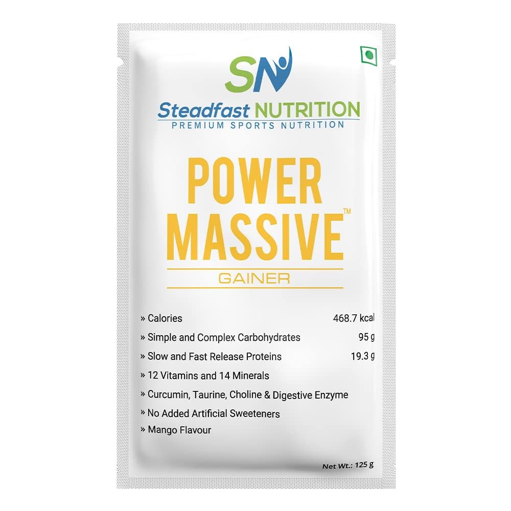 

Steadfast Nutrition Power Massive |Mass Gainer for Men| Protein Powder for Weight Gain, Muscle Gainer, Muscle Mass and Fast Results 1kg |Blend of C...