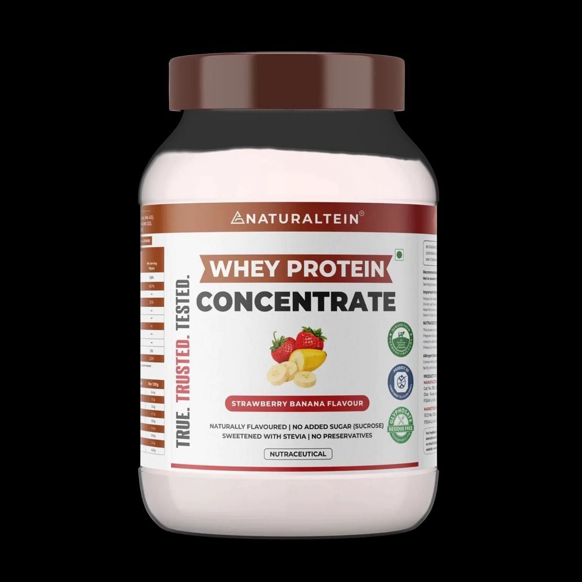 

NATURALTEIN Whey Protein Concentrate Strawberry Banana - 1 kg