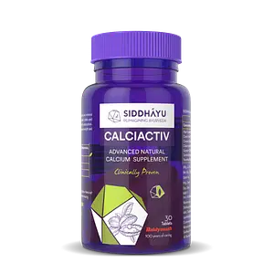 Siddhayu Calciactiv Tablets - Ayurvedic Calcium Supplement For Bone & Joint Health
