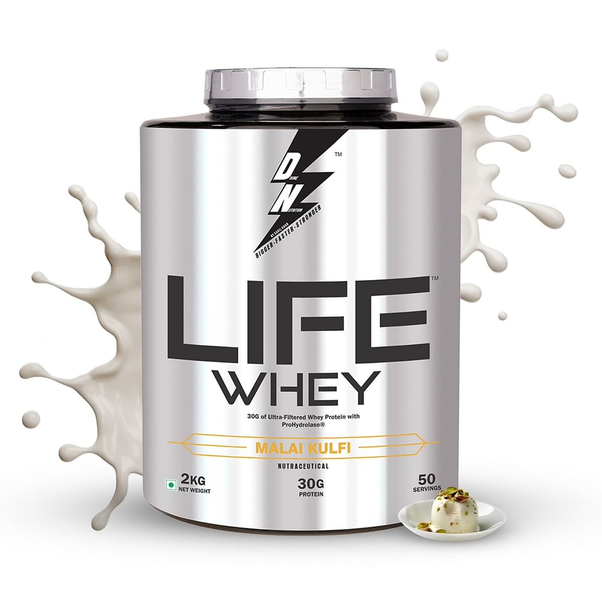 

Life Whey 2Kg | Premium whey protein with ProHydrolase for absorption & digestion | Boosts growth, energy, brain function | ProteinPower | Malai ku...