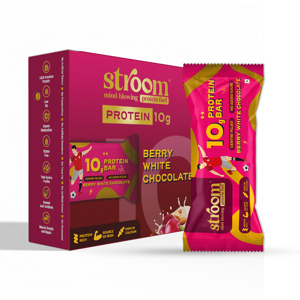 

STROOM-Berry White Chocolate 10G Protein Bars (10g x 6)