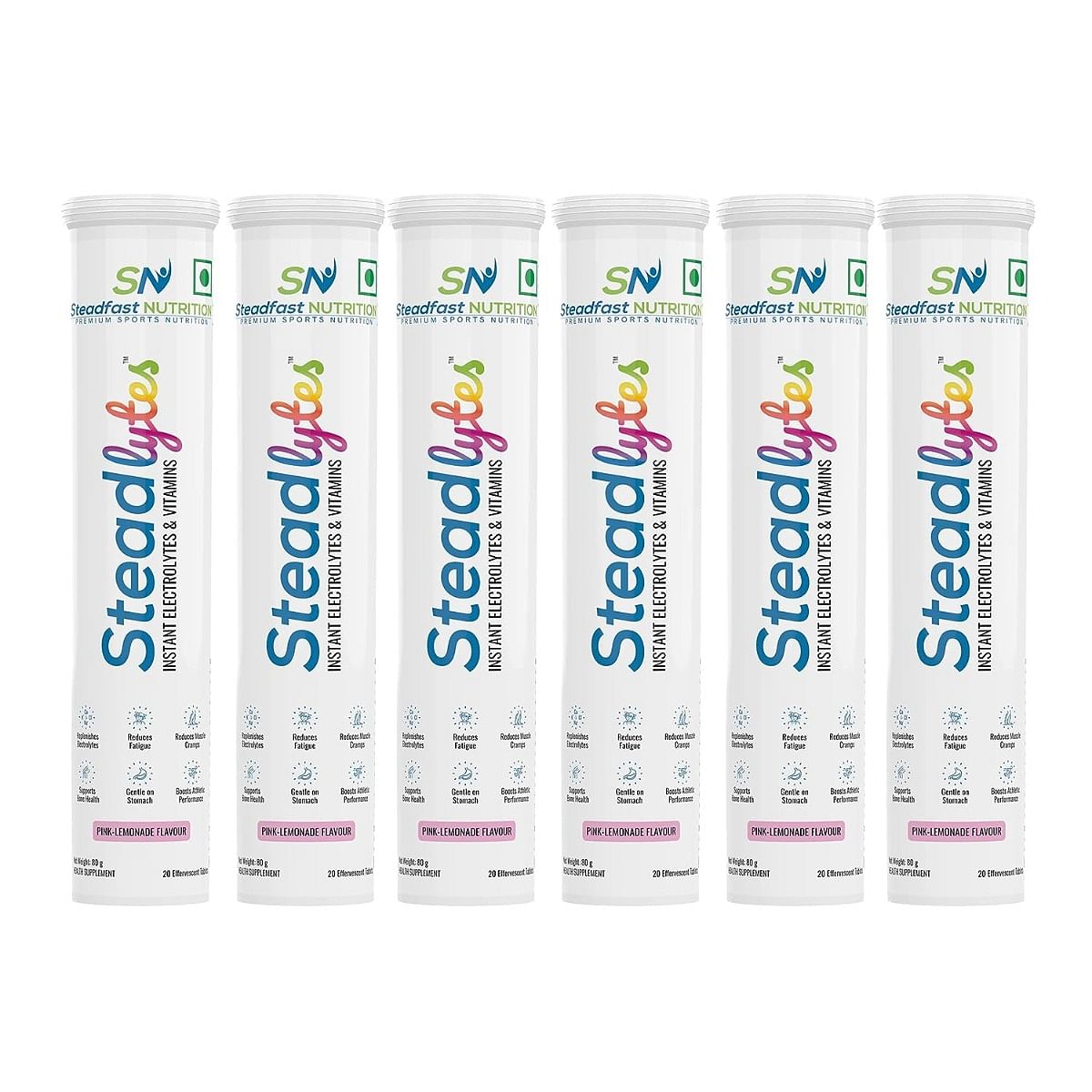 

Steadfast Nutrition SteadLytes|Instant Hydration & Energy Drink|Low Sugar & Added Vitamins C, B12| 5 Essential Electrolytes | Energy Drink for Work...