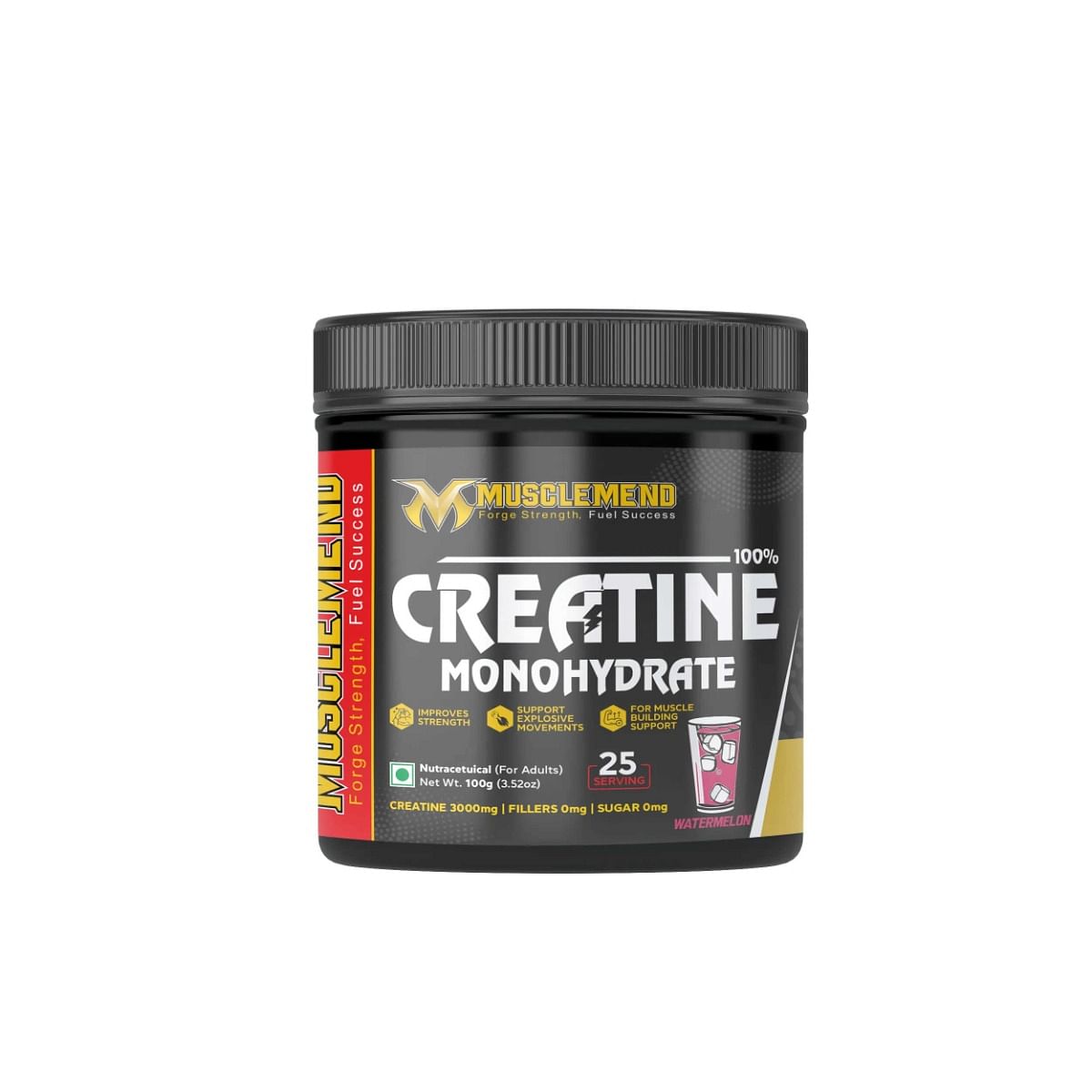 

MUSCLEMEND 100% Creatine Monohydrate Powder (Watermelon) 100g