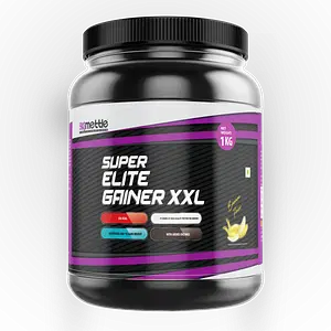 Getmymettle Super Elite Gainer XXL (per 100g <energy 378kcal,protein 21g,carbohydrate 69g) Banana
