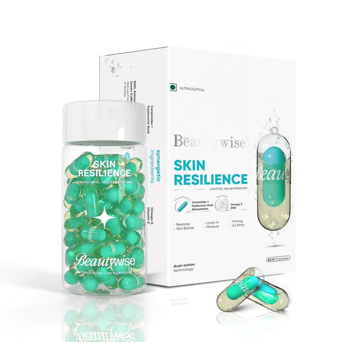 

Beautywise Dual Action Skin Resilience Capsules(60 capsules)