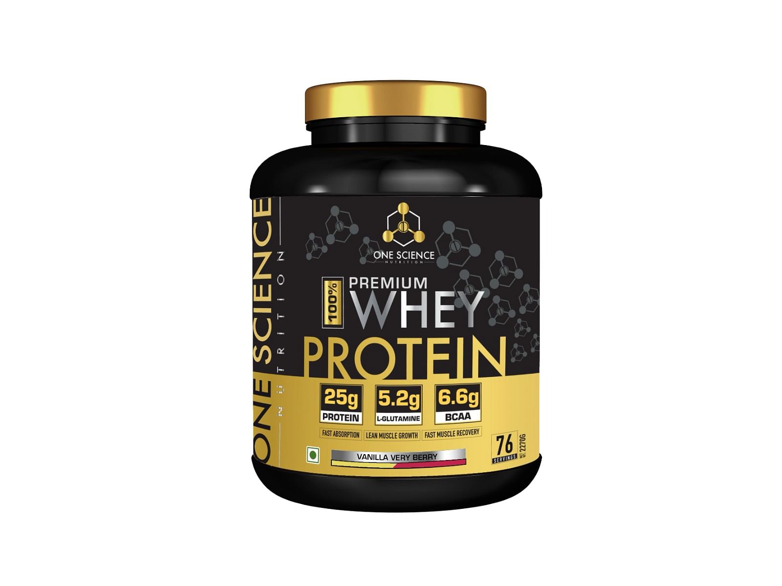 

One Science Nutrition (OSN) Premium Whey Protein [Grass Fed Whey] - 25g Protein, 6.6g BCAA & 5.2 gms L-Glutamine | Refuels & Repairs Muscles - 5 lb...