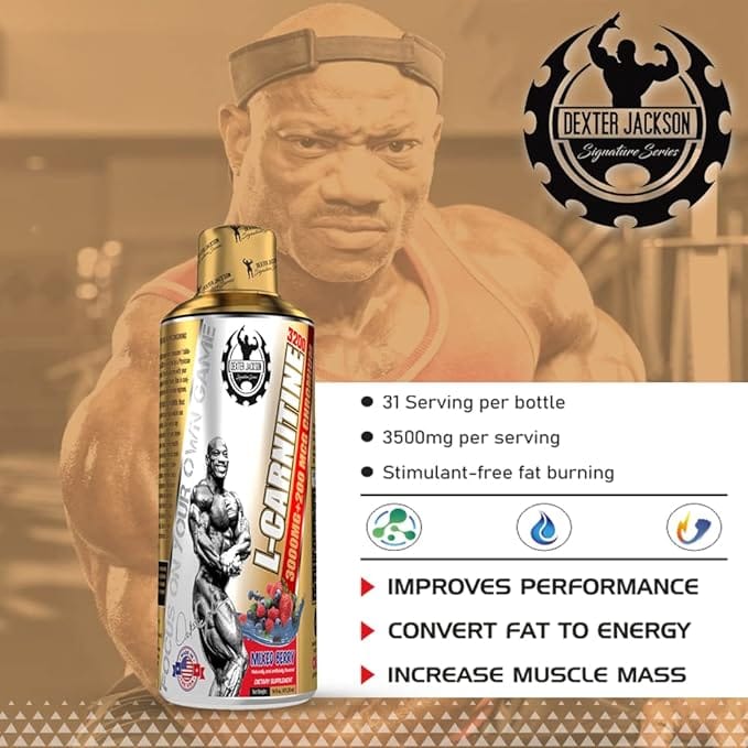 Dexter Jackson L-Carnitine liquid | Mixed Berry Flavor