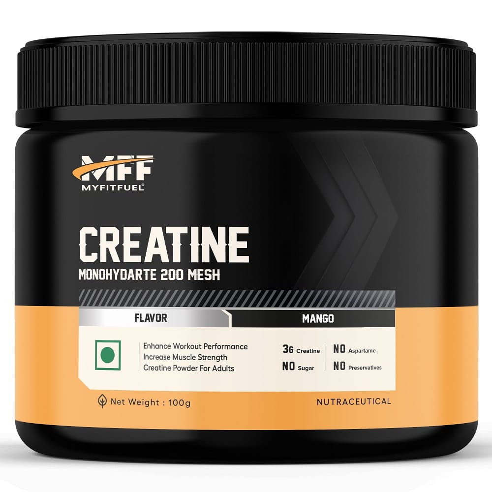 

MyFitFuel Creatine Monohydrate 200 Mesh [Micronized], (100 gm) Mango