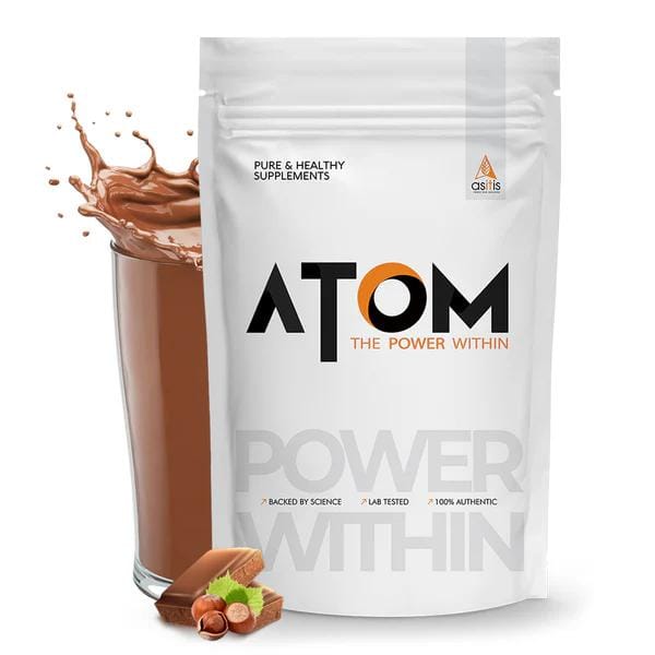 AS-IT-IS ATOM Whey Protein Isolate | 30g protein, 6.1g BCAA & 13g EAA | Ultra Pure-Fast Acting Protein | Choco Hazel Fusion Flavour-image-26