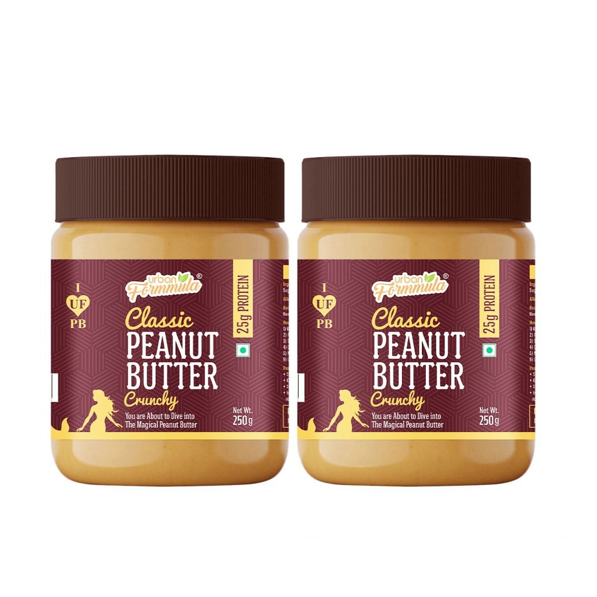 

URBAN FORMMULA Classic Peanut Butter Crunchy 250g (Pack of Two)