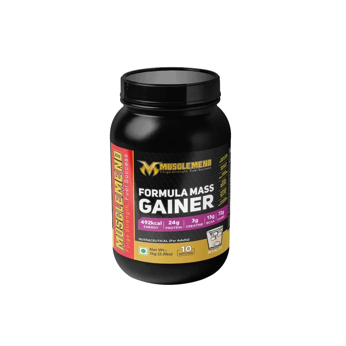 MuscleMend Formula MASS GAINER Protein and Carbohydrate Supplement - Kulfi