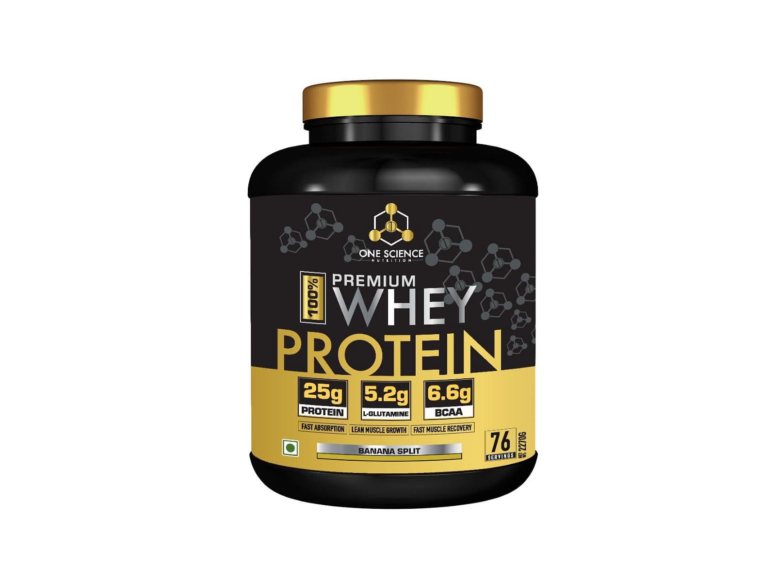 

One Science Nutrition (OSN) Premium Whey Protein [Grass Fed Whey] - 25g Protein, 6.6g BCAA & 5.2 gms L-Glutamine | Refuels & Repairs Muscles - 5 lb...