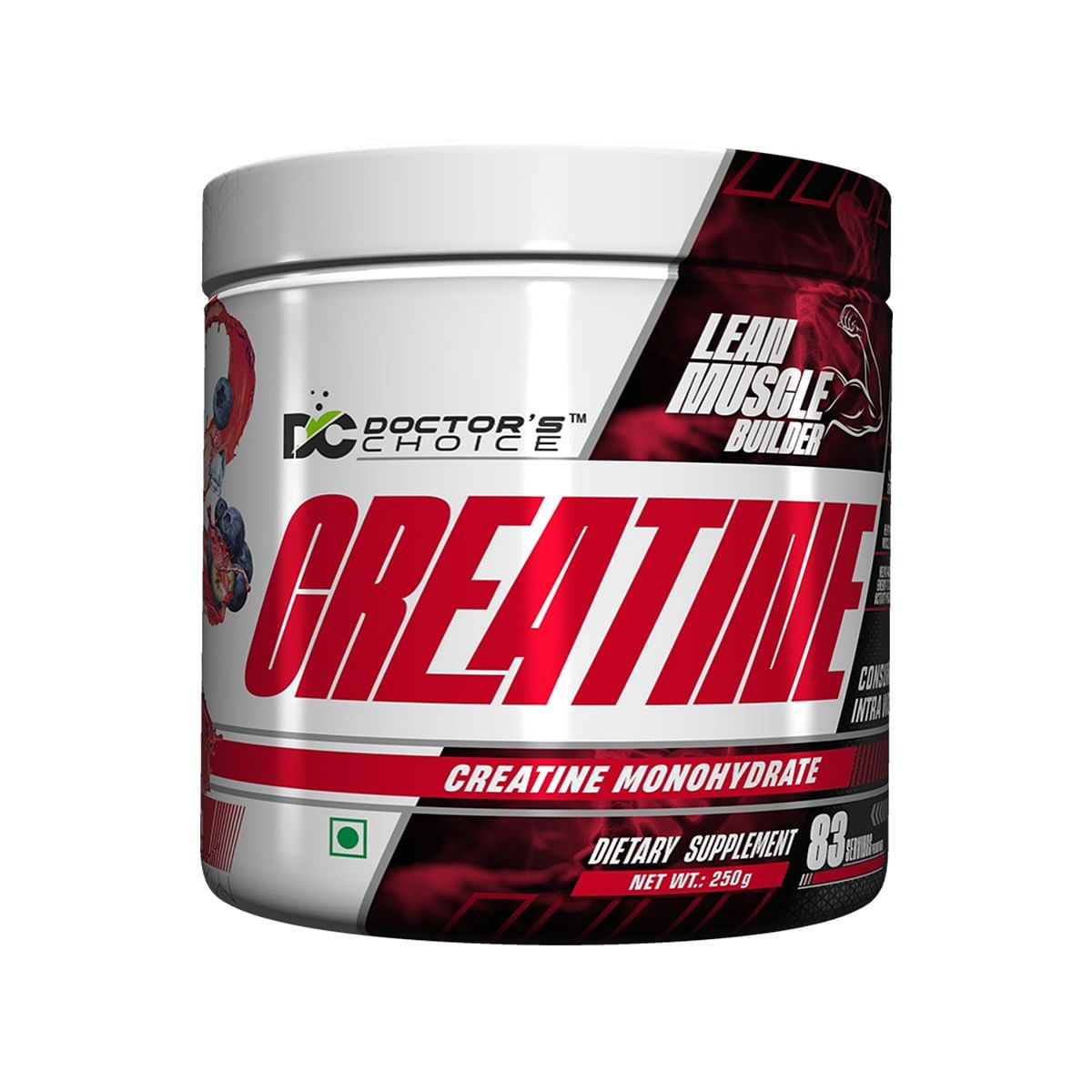 

DC DOCTOR'S CHOICE Creatine Monohydrate, Highest Grade, Fast Dissolving & Rapidly Absorbing Creatine helps Muscle Endurance & Recovery 83 Serving 2...