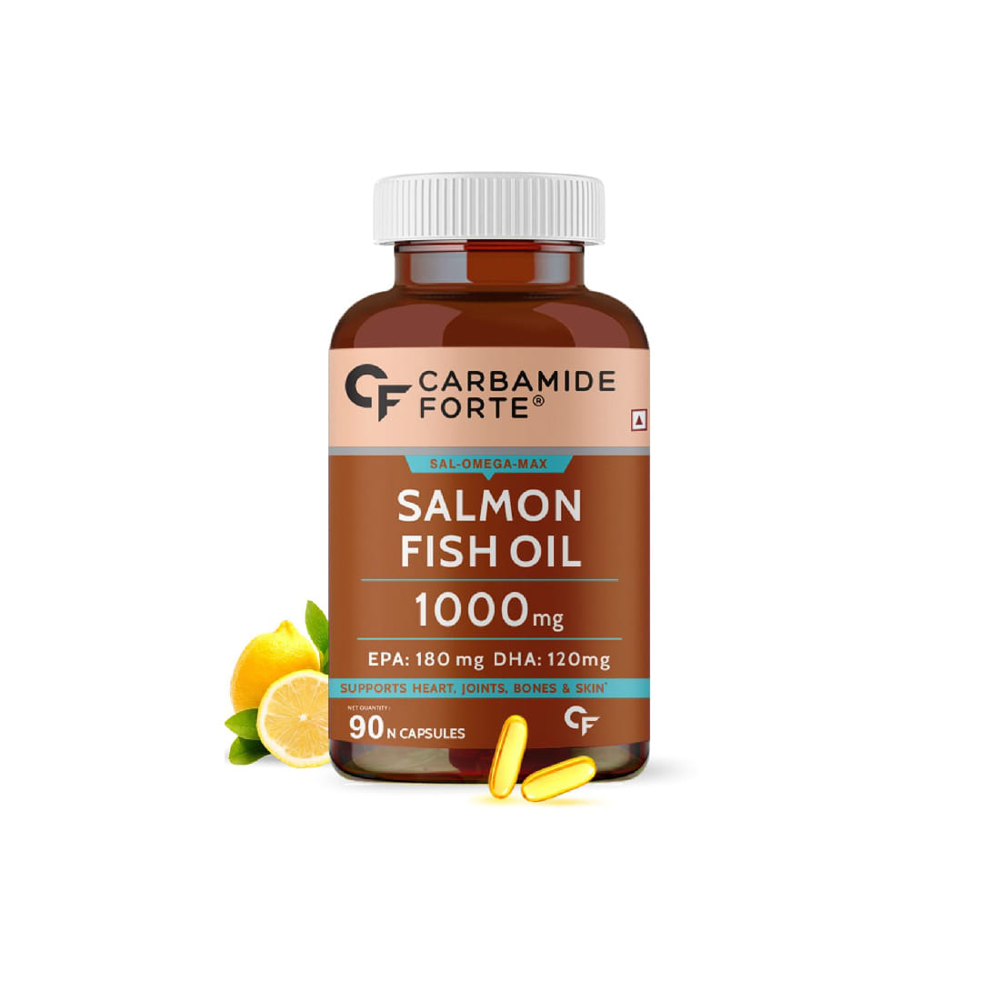Carbamide Forte Salmon Fish Oil Omega 3 Capsule 1000 mg 90 Softgel
