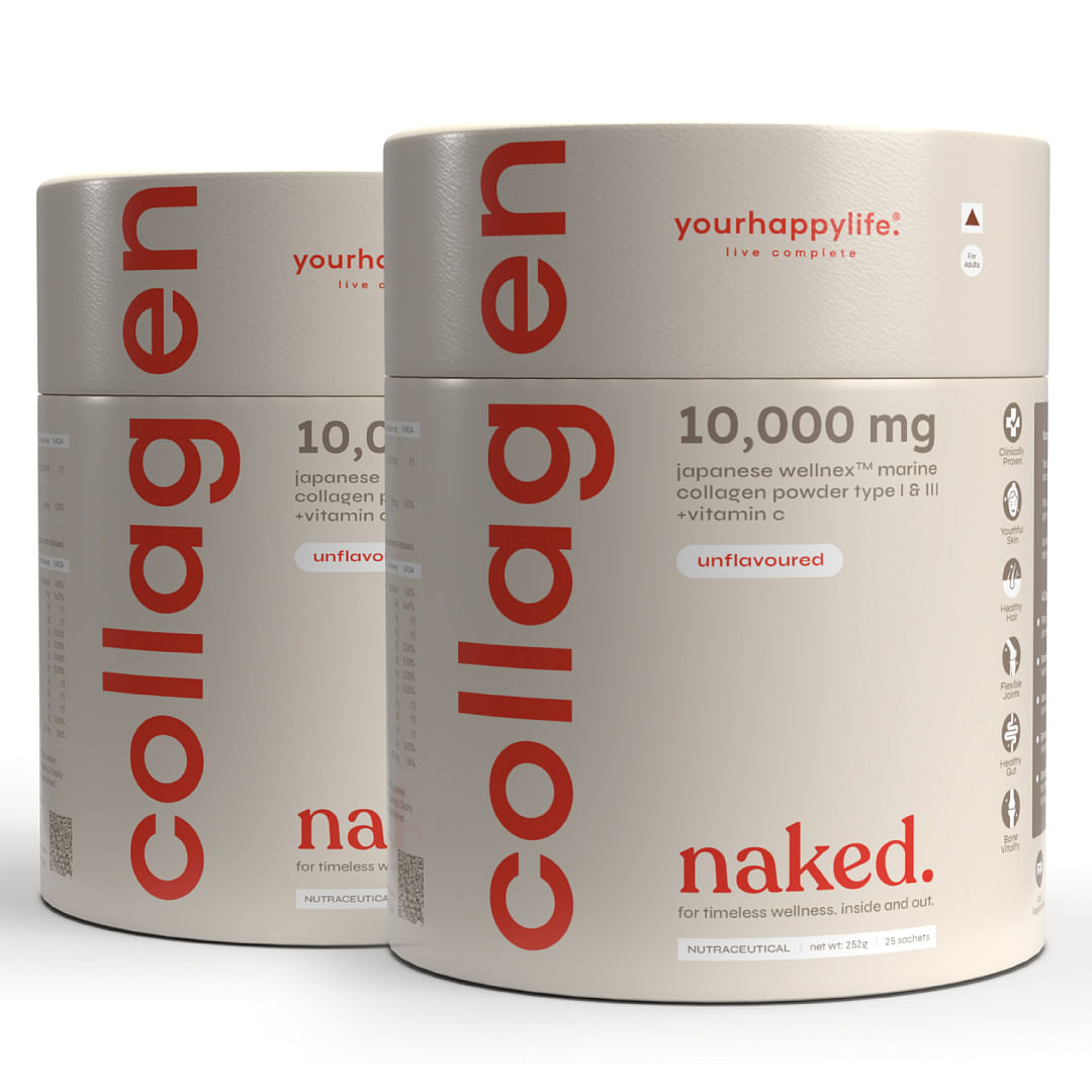 

Yourhappylife - Collagen Naked | Unflavored Marine Collagen Peptides with Vitamin C for Skin, Joints, Hair & Nails | Hydrolyzed for Fast Absorption...