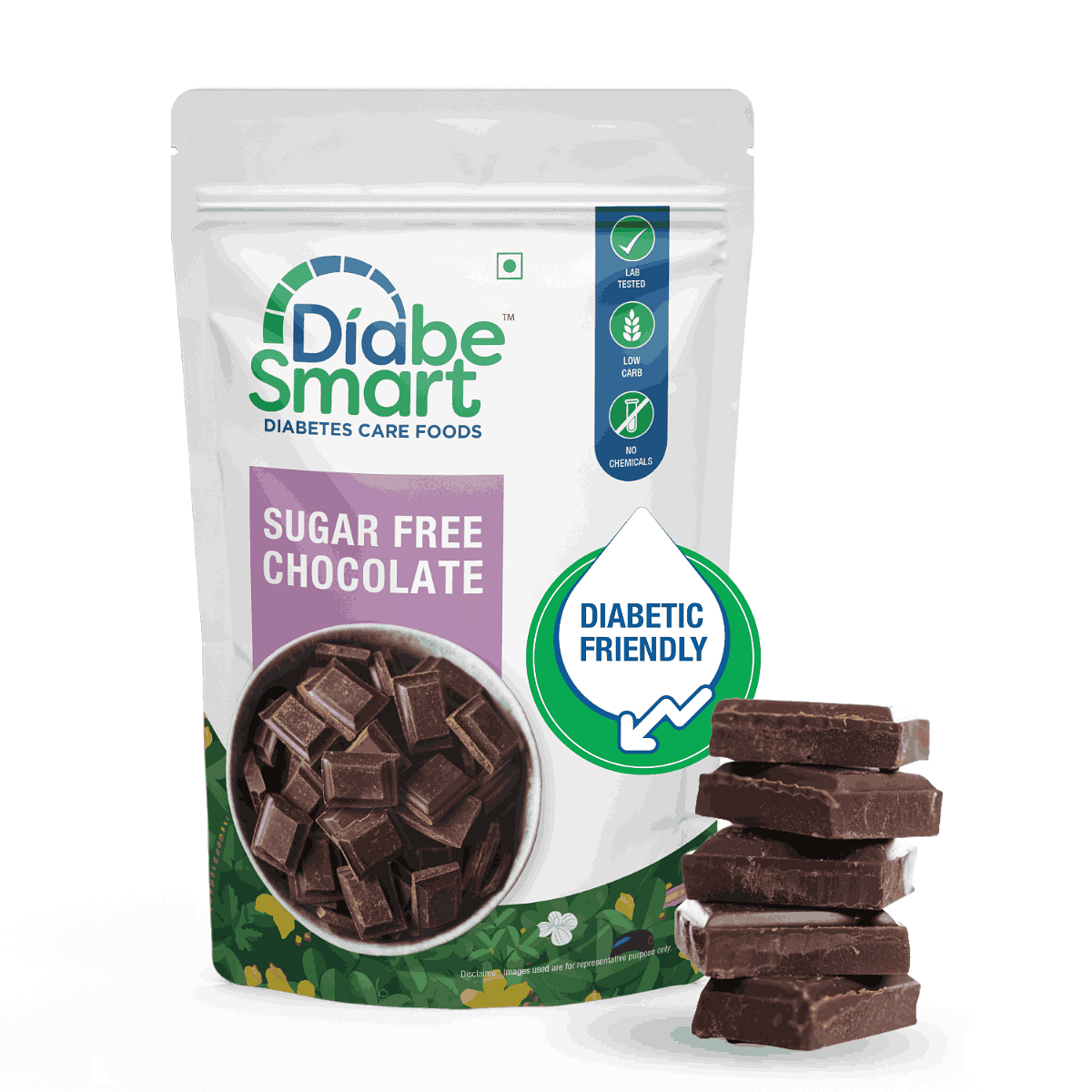 

DiabeSmart Diabetic Friendly Sugarfree Dark Chocolates bites 90g | Natural Sweetened Chocolates Gift Pack| No Added Sugar Premium Gift | Guilt Free...