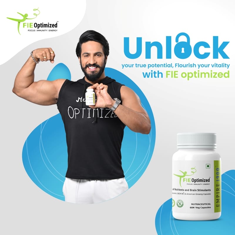 

EMPIRE 1900 FIE Optimized Veg Capsules for Focus Immunity & Energy|Curcumin BCM-95 Capsules|Natural Energy Booster|Immunity Support|Focus & Energy ...
