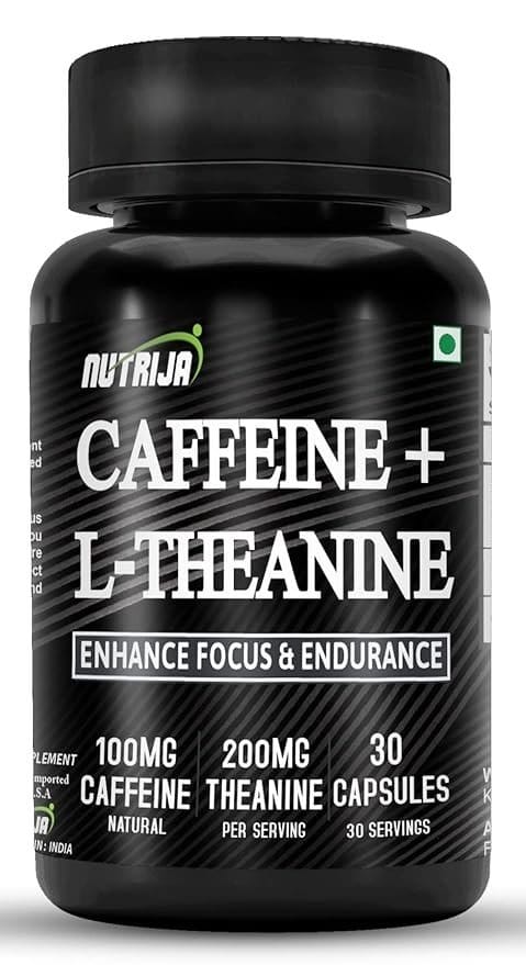 NutriJa Natural Caffeine 100MG Plus L-Theanine 200MG | Promotes Energy, Alertness, Concentration & increased attention | Cognitive performance stack-picture-14