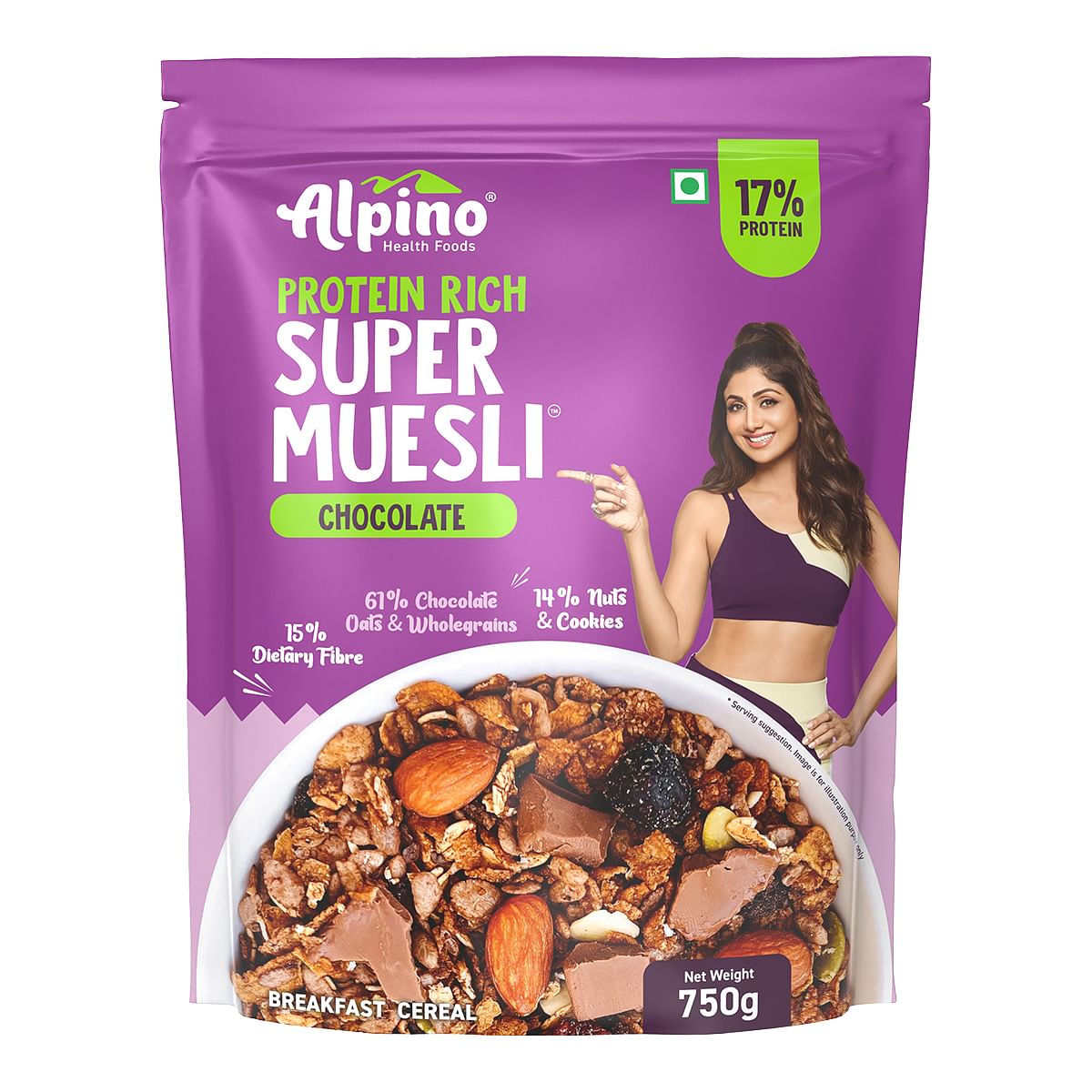 

Alpino Super Chocolate Muesli Nuts & Cookies 750g