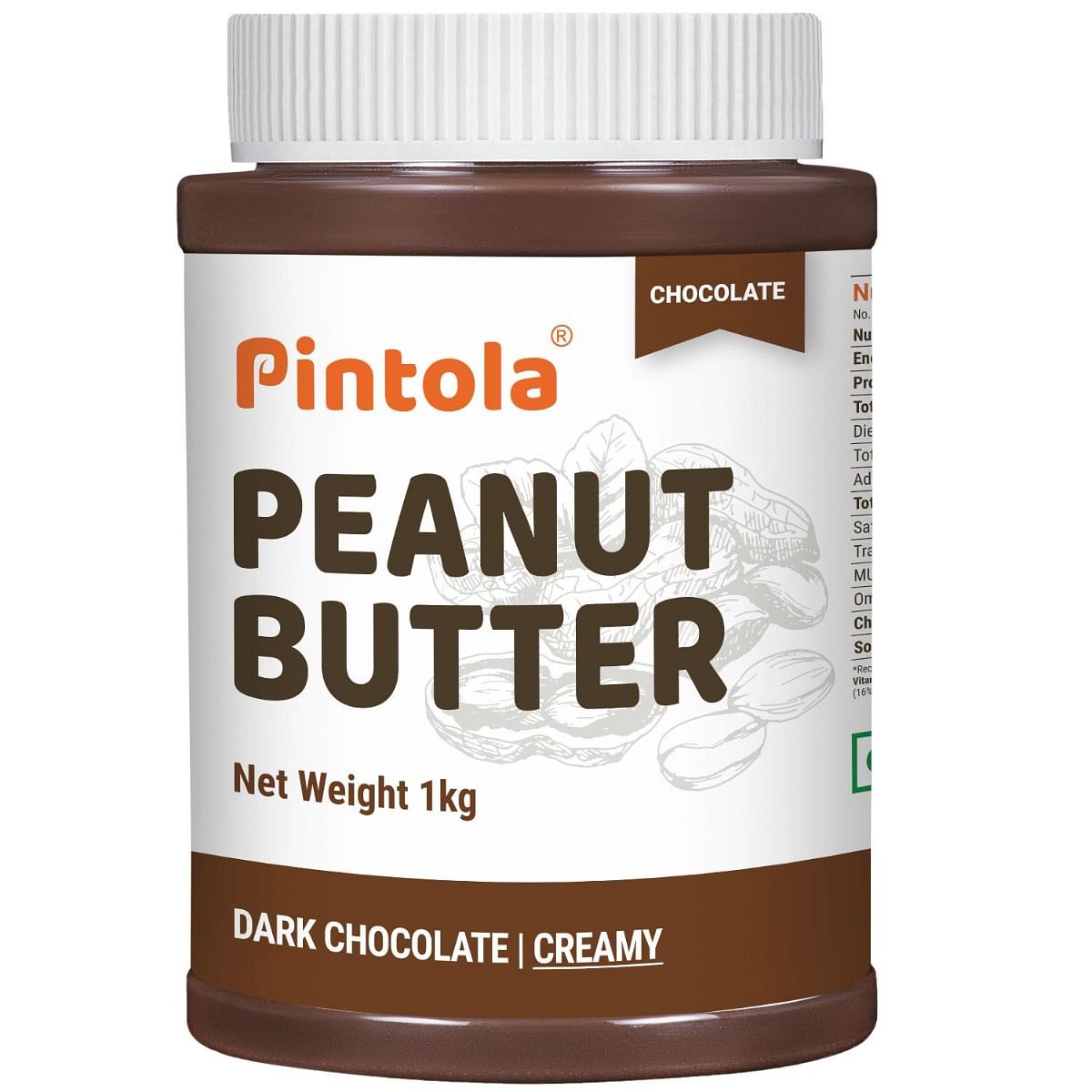 

Pintola Choco Spread Peanut Butter Made with premium quality peanuts & blended with rich dark chocolate | Non GMO, Naturally Gluten Free, Zero Chol...