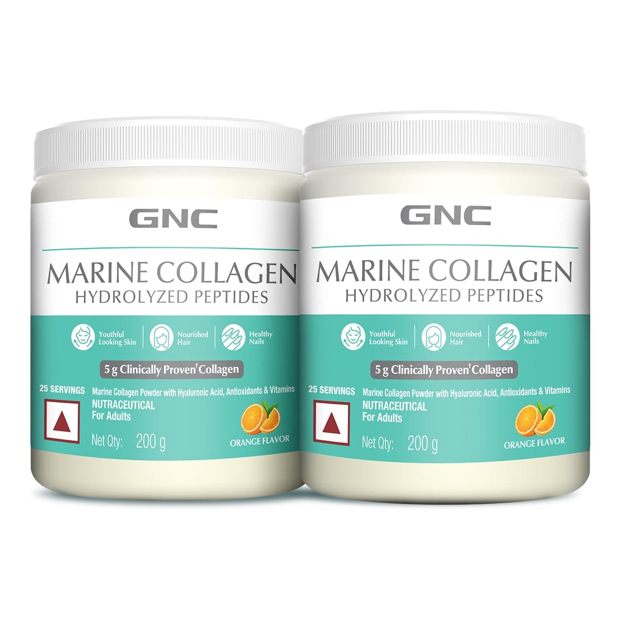 GNC Marine Collagen | Type 1 & Type 3 Collagen | Hydrolyzed Peptides |Hyaluronic Acid|Biotin |Vitamin C &E |Grape Seed Extract |Rosemary Extract |For Radiant & Youthful Skin
