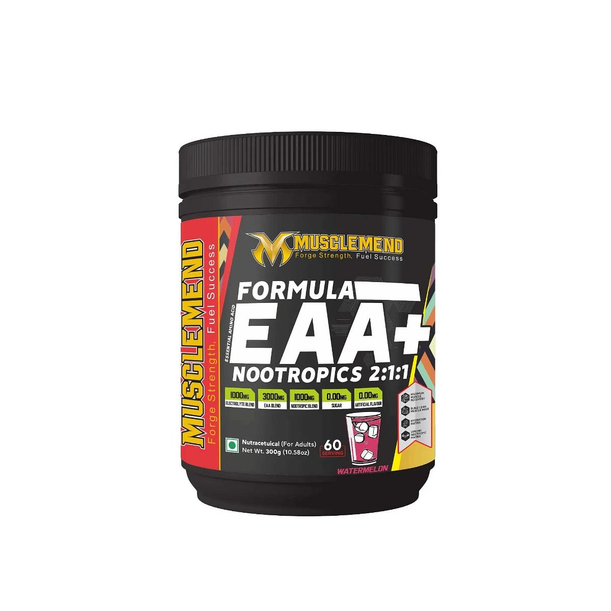 

MUSCLEMEND FORMULA EAA+NOOTROPICS | EAAs+BCAAs POWDER (Watermelon) 300g