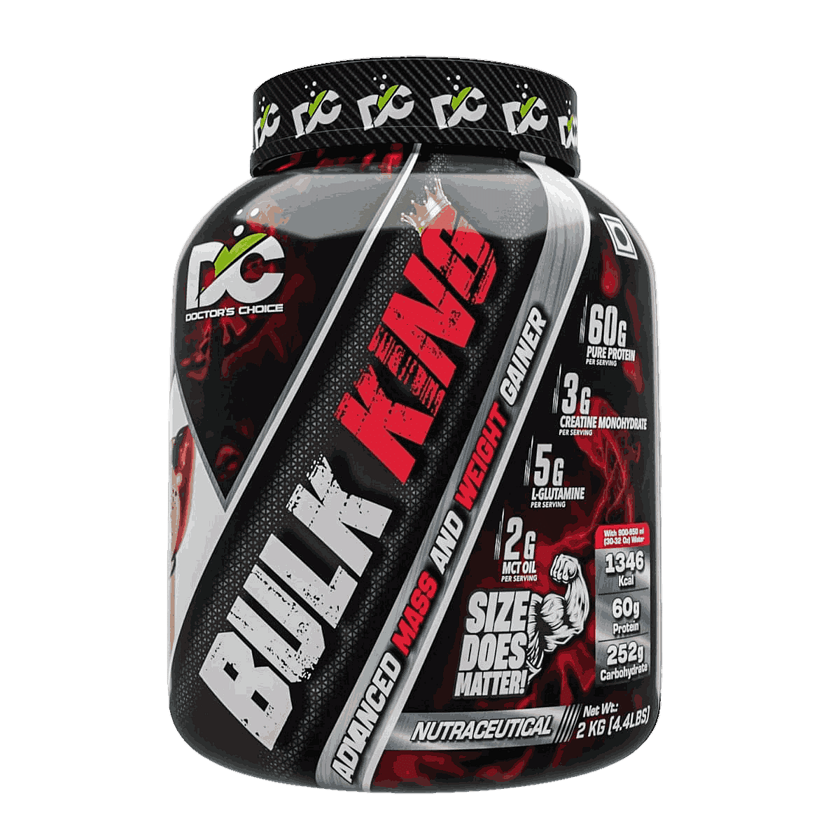 

DC DOCTOR'S CHOICE Bulk King Advanced Mass Gainer and Weight Gainer for bulking (Choco Brownie Fudge, 2Kg)