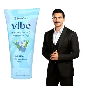 Bold Care Vibe Natural - Personal Lubricant for Men and Women - Water Based Lube - Skin Friendly, Silicone and Paraben Free - No Side Effects