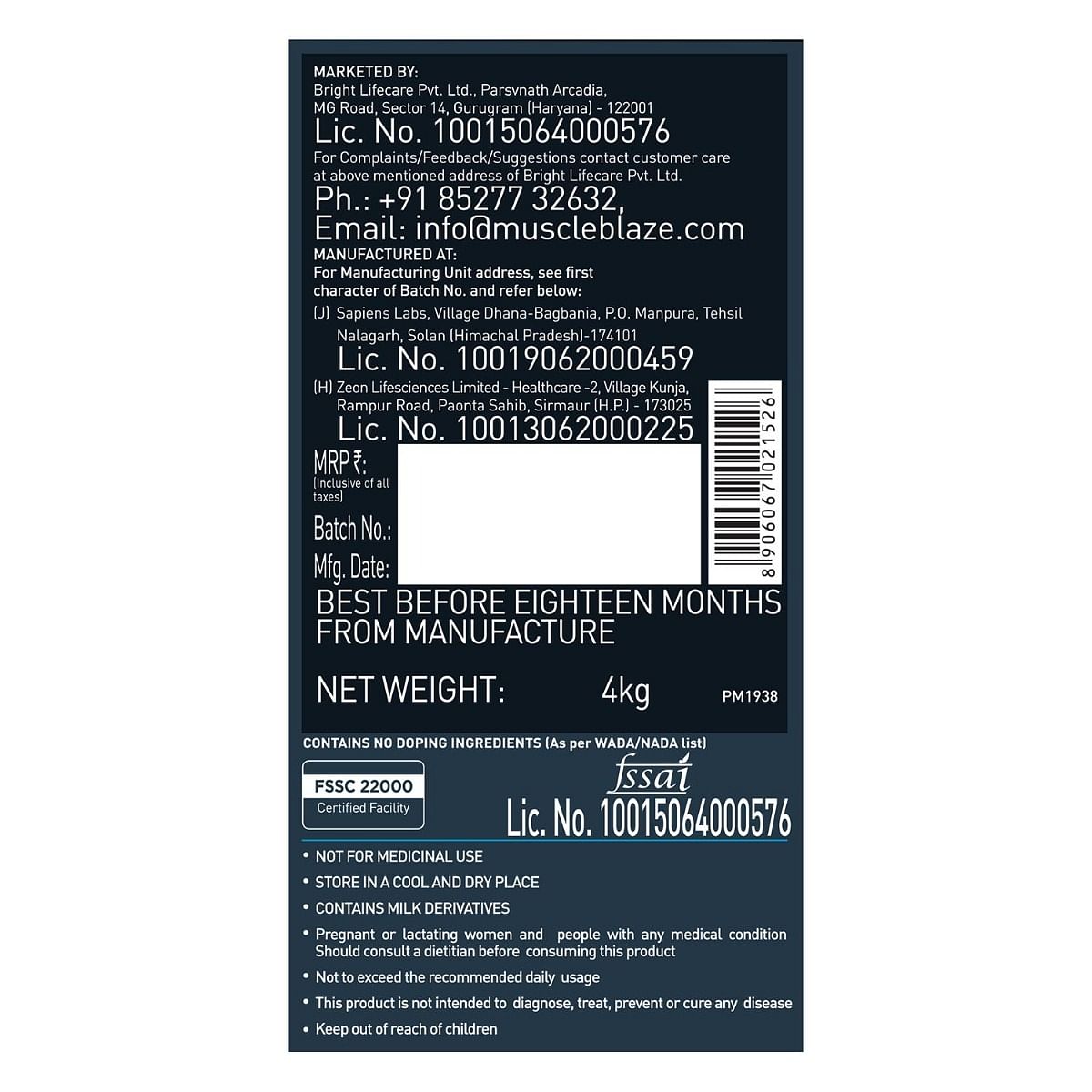 Muscleblaze raw whey protein discount