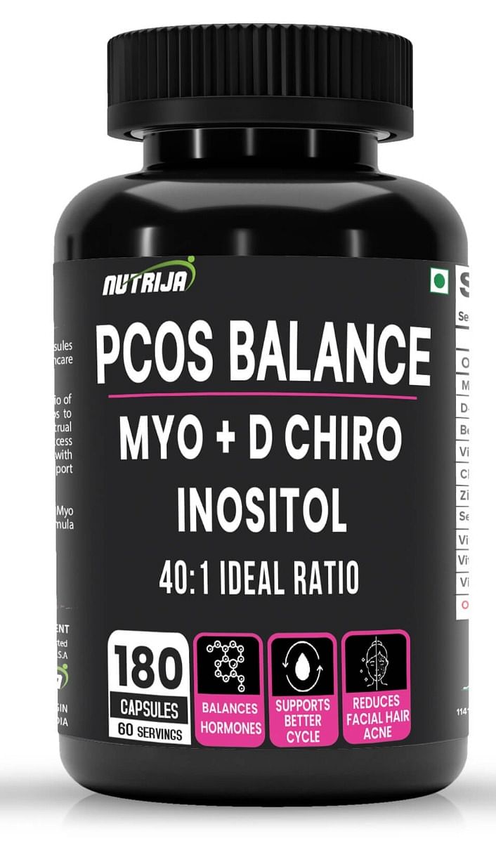 

NutriJa PCOS Balance Supplement 40:1 Ratio 2000mg Myo-Inositol to 50mg D-Chiro-Inositol (180 Capsules)