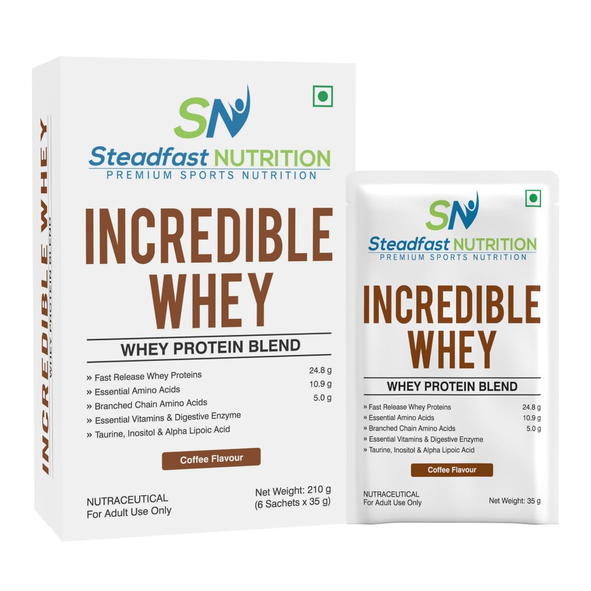 Steadfast Nutrition Incredible Whey Protein| Isolate and Concentrate Fast release Protein Powder for Men and Women No added preservatives (Coffee)-picture-24