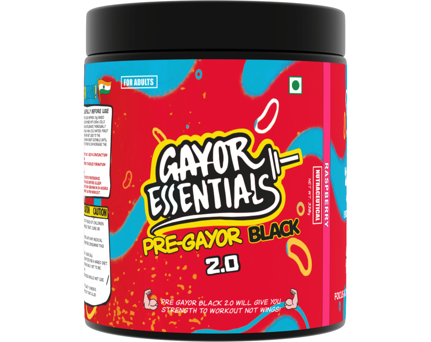 

Gayor Essentials Pre Gayor Black 2.0 Optimally Dosed Advanced Pre Workout 10 g Citrulline Malate 6 g Beta Alanine 300 mg Caffeine L-Theanine Energy...