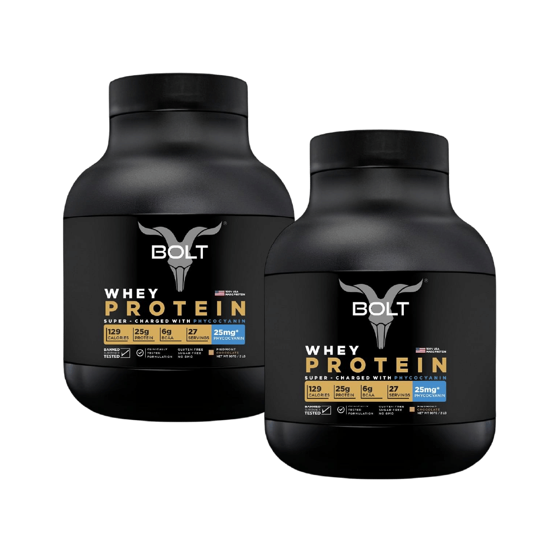 

Bolt Whey Protein 907G | Piedmont Chocolate | 27 Servings | 25G Protein | 25Mg Phycocyanin | Improves Performance | Faster Recovery | Muscle Growth...