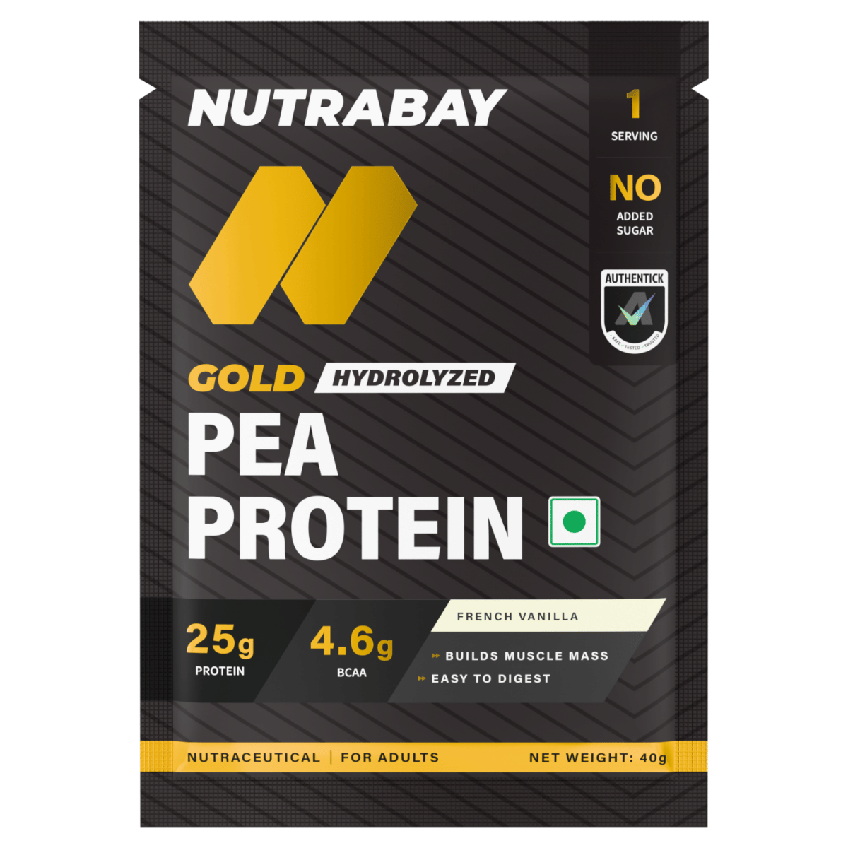 

Nutrabay Gold Pea Protein Powder | 25g Pea Protein, 4.6g BCAA, 5g Soluble Fiber, Healthy Fats | French Vanilla Flavour | Faster Recovery & Smooth D...