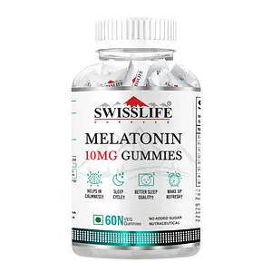SWISSLIFE FOREVER Melatonin 10mg Gummies | Sleeping Gummy | Gummy with Root, leaf, and flower extract and Vitamin B6 Help Quick Sleep | Wake Up Rejuvenated | No Sleepiness the Next Day | For Men & Women