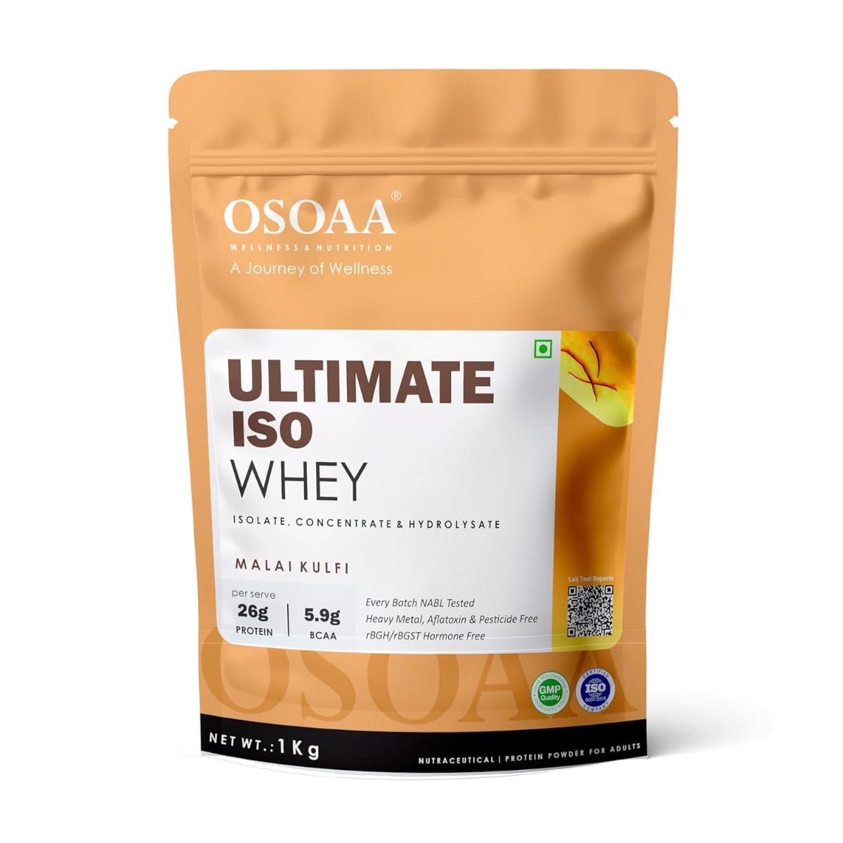 

OSOAA Ultimate ISO Whey Protein Isolate Powder 26g Protein per Serving Muscle Recovery Lean Muscle Support Fast Absorption Protein Supplement 1kg M...