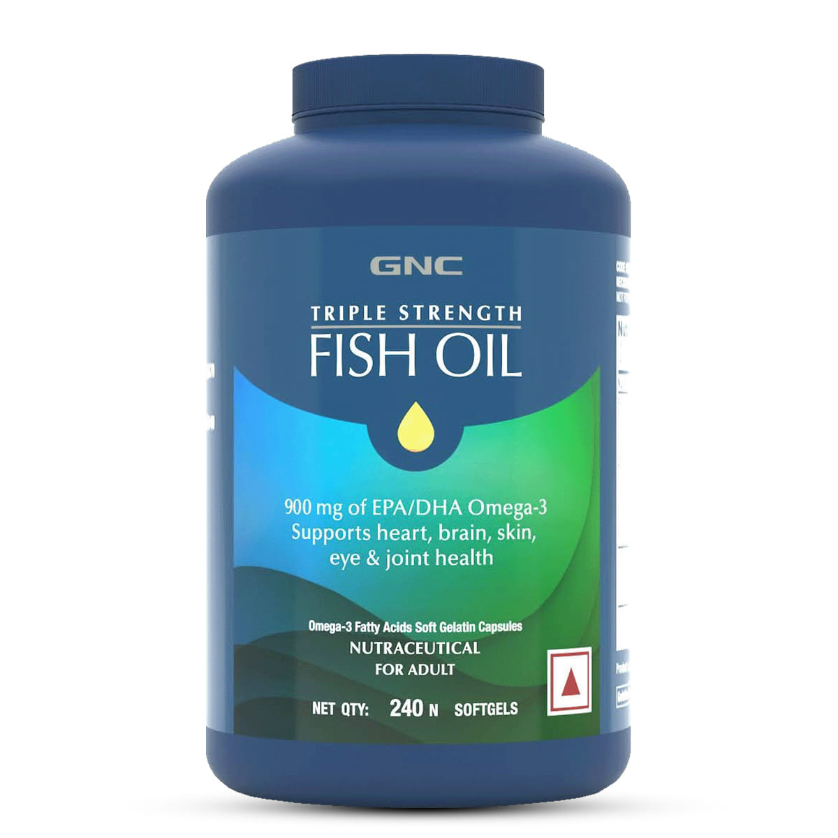 GNC Triple Strength Fish Oil Omega 3 Capsules for Men & Women