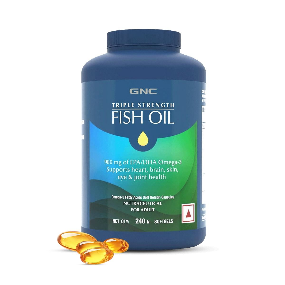 

GNC Triple Strength Fish Oil Omega 3 Capsules for Men & Women | Improves Memory | Protects Vision | No Fishy Aftertaste | Supports Family Health | ...