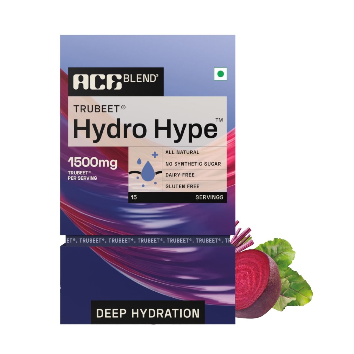 

Ace Blend Hydro Hype™ 90 sachets| Proven To Increase Energy & Blood Flow | Instant Hydration | Full-Spectrum Electrolytes | Beetroot Extract | Mult...
