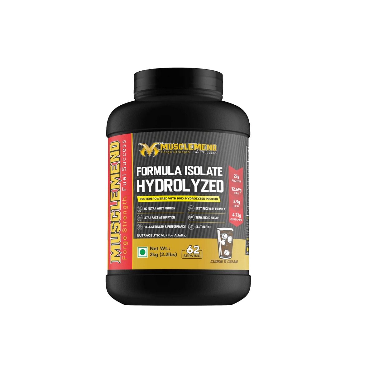 

MUSCLEMEND FORMULA Whey Protein Isolate Hydrolyzed (Cookies & Cream) 2kg