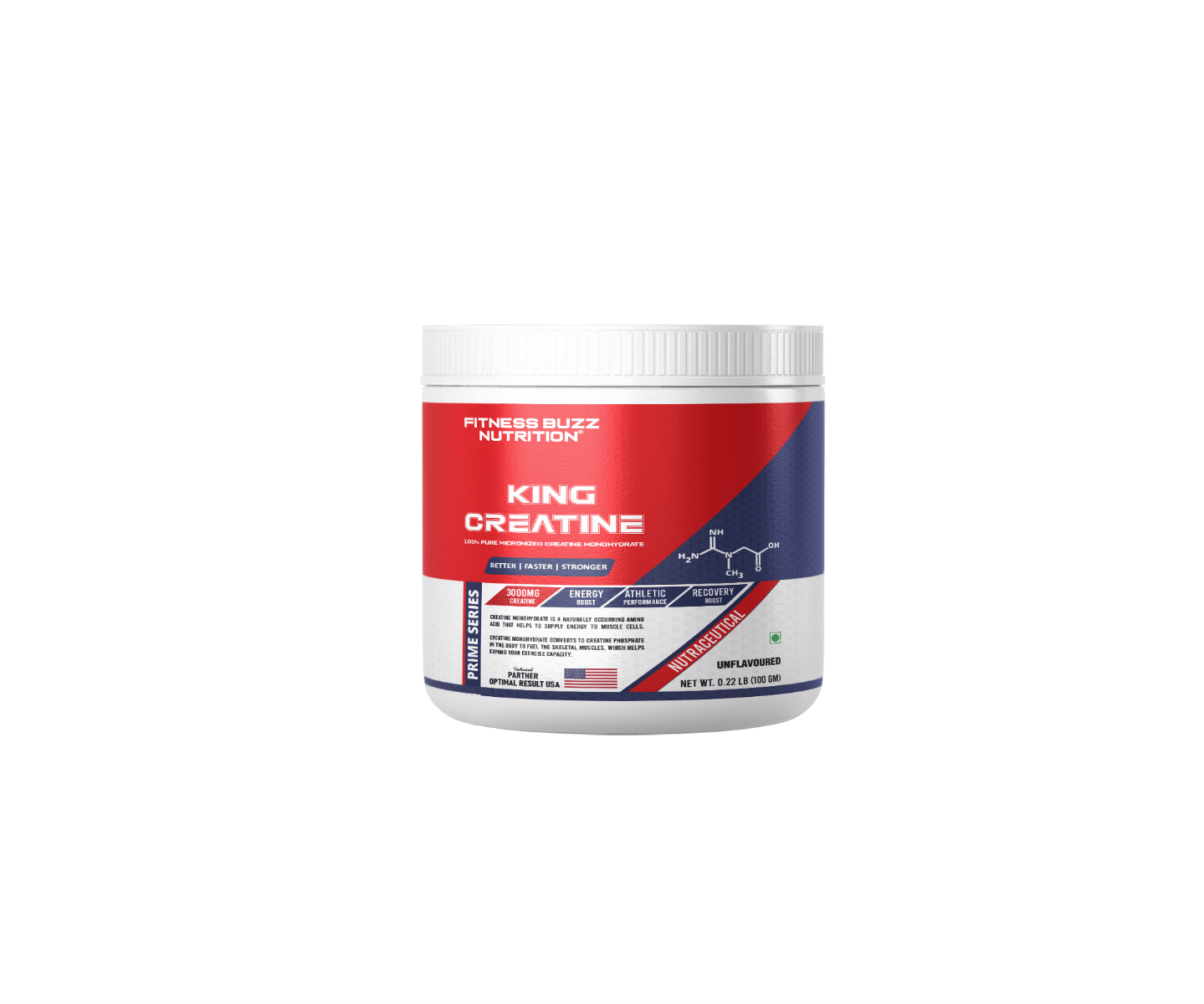 Fitness Buzz Nutrition I Prime Series I King Creatine I 100% Pure Micronized Creatine Monohydrate I Better | Faster | Stronger I 3000Mg Creatine I Energy Boost I Nutraceutical I Veg-image-48