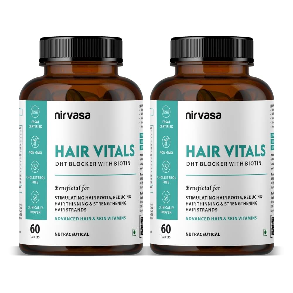 

Nirvasa Hair Vitals DHT Blocker with Biotin Tablets 2B (2 x 60 Tablets)
