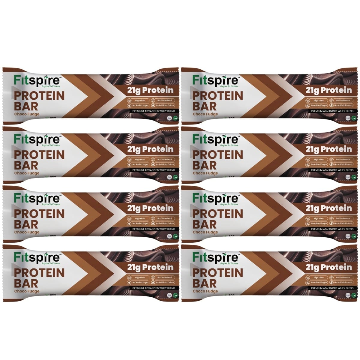 

Fitspire Protein Bar Choco Fudge-60G Pack Of 8