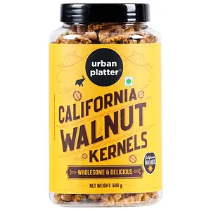 Urban Platter California Walnut Kernels, 500g (Premium California Walnuts, Rich in Fiber & Protein, Stored in Refrigeration for Long Lasting Freshness)