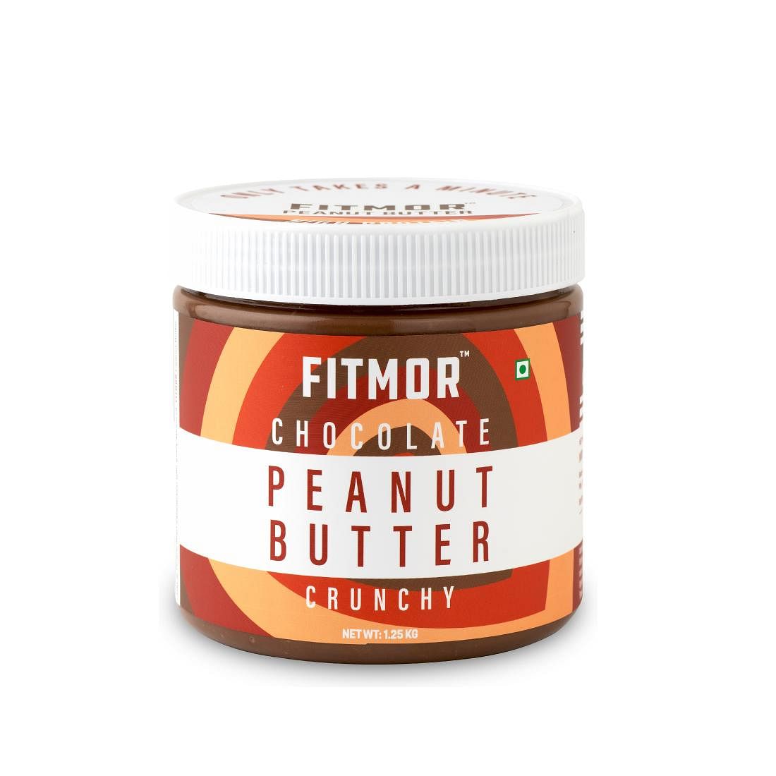 

FITMOR Peanut Butter CHOCOLATE CRUNCHY - 1250gm | Healthy | High Protein | No Preservatives | Vegan | Premium Peanuts and Rich Chocolate