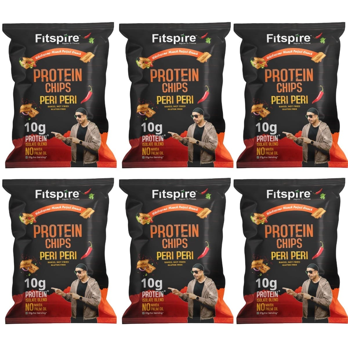 

Protein Chips Peri Peri Flavor Each 37 G Pack Of 6